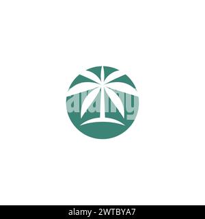 Palm Logo Design. Nature Icon Logo Stock Vector