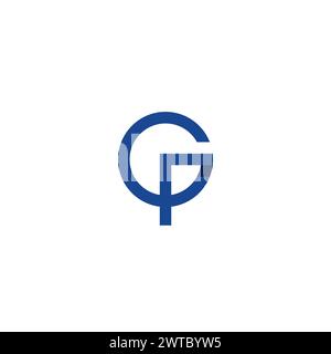 GP Logo Initials Design. Letter G Icon Stock Vector