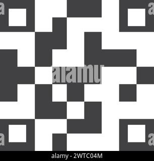 Qr code icon. Mobile device encoding data template Stock Vector