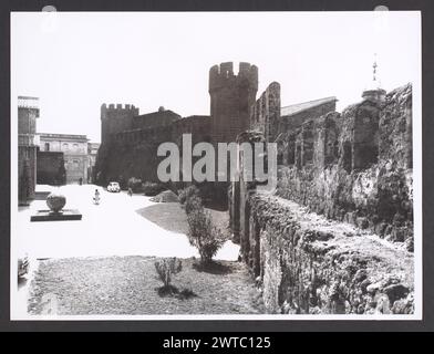 Lazio Roma Cerveteri Castle. Hutzel, Max 1960-1990 Antiquities: Exterior views of ancient castle fortified in medieval times and crenellated fort (3rd century). German-born photographer and scholar Max Hutzel (1911-1988) photographed in Italy from the early 1960s until his death. The result of this project, referred to by Hutzel as Foto Arte Minore, is thorough documentation of art historical development in Italy up to the 18th century, including objects of the Etruscans and the Romans, as well as early Medieval, Romanesque, Gothic, Renaissance and Baroque monuments. Images are organized by ge Stock Photo