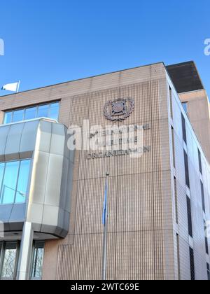 International Maritime Organization (IMO) sign, illustration. CO2 ...