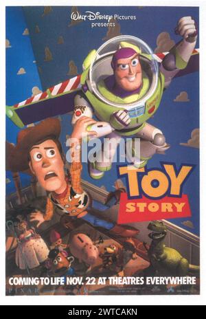 1995 Toy Story animated movie poster ad Stock Photo