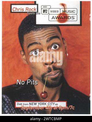 1997 Chris Rock Hosts MTV Video Music Awards Poster Stock Photo