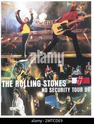 The Rolling Stones No Security Tour 1999 poster ad Stock Photo - Alamy
