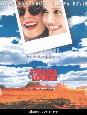 SARANDON,POSTER, THELMA and LOUISE, 1991 Stock Photo - Alamy