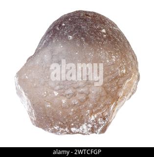 specimen of natural raw agate rock cutout on white background Stock Photo