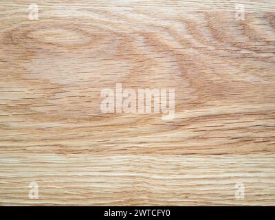 textured background from natural oak wooden plank close up Stock Photo