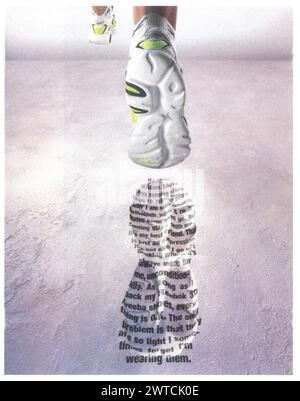 1999 Reebok shoes ad Stock Photo