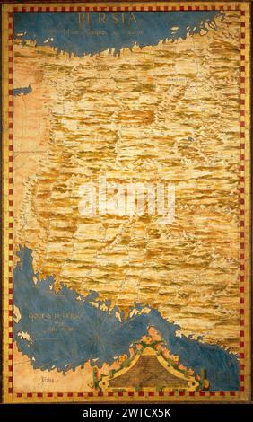 Antique world maps HQ – Map of Persia Stock Photo