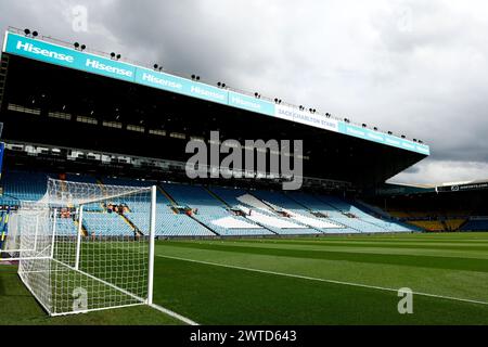 A general view from inside the stadium befor the Sky Bet Championship match at Elland Road, Leeds. Picture date: Sunday March 17, 2024. Stock Photo