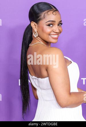 LOS ANGELES, CALIFORNIA, USA - MARCH 16: Kyla Pratt arrives at the 55th Annual NAACP Image Awards held at the Shrine Auditorium and Expo Hall on March 16, 2024 in Los Angeles, California, United States. (Photo by Xavier Collin/Image Press Agency) Stock Photo