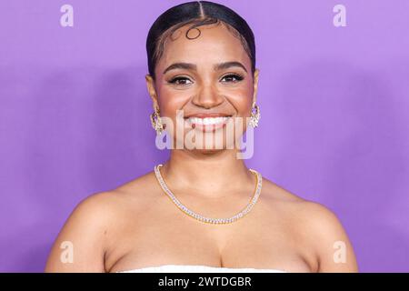 LOS ANGELES, CALIFORNIA, USA - MARCH 16: Kyla Pratt arrives at the 55th Annual NAACP Image Awards held at the Shrine Auditorium and Expo Hall on March 16, 2024 in Los Angeles, California, United States. (Photo by Xavier Collin/Image Press Agency) Stock Photo