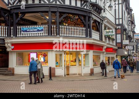 High street jewellery retailer H Samuel there Cheshire  shop in the city of Chester Stock Photo