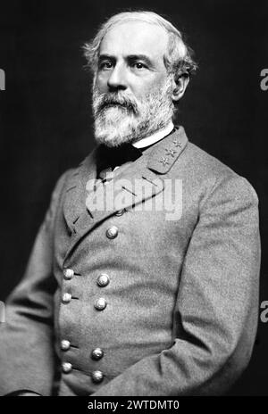 Robert Edward Lee (January 19, 1807 – October 12, 1870) was a Confederate general during the American Civil War, toward the end of which he was appointed the overall commander of the Confederate States Army. Stock Photo