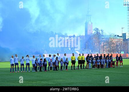 Gothenburg, Sweden. 17th Mar, 2024. Gothenburg, Sweden, March 17th 2024: IFK Goteborg and Linkoping FC lined up ahead of the Swedish League Cup game on March 17th 2024 between IFK Goteborg and Linkoping FC at Valhalla in Gothenburg, Sweden (Peter Sonander/SPP) Credit: SPP Sport Press Photo. /Alamy Live News Stock Photo