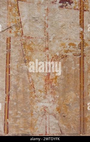 Egypt, Saqqara, near Unas causeway, Inefert mastaba : Leg of a bed. Stock Photo