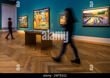 Edvard Munch exhibition at the Museum Barberini. Potsdam, Brandenburg, Brandenburg, Germany Stock Photo
