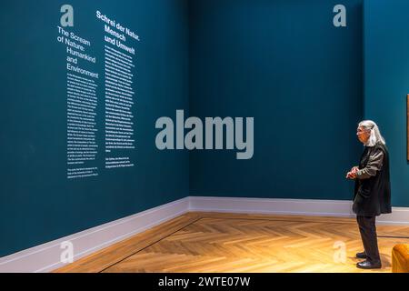 Edvard Munch exhibition at the Museum Barberini. Potsdam, Brandenburg, Brandenburg, Germany Stock Photo