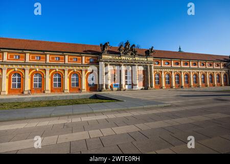 Potsdam Film Museum. The museum is housed in the Marstall of the Potsdam City Palace. The Film Museum Potsdam is housed in the former stables, Potsdam, Brandenburg, Brandenburg, Germany Stock Photo