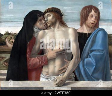 Giovanni Bellini – Pieta | 31 1467-70. 86x107 Stock Photo
