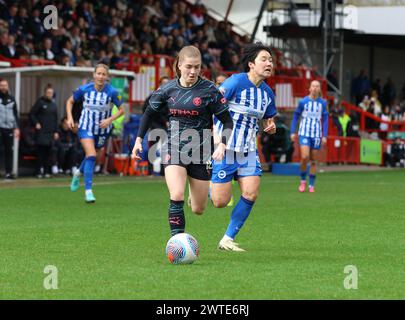 Jessica Park #16 of Manchester City W.F.C. during the Barclays FA Women ...