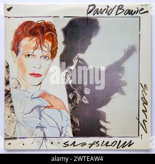 LP cover of Scary Monsters (and Super Creeps), the 14th studio album by David Bowie, which was released in 1980 Stock Photo