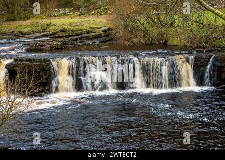 Wain Wath Force, Swaledale, Yorkshire Dales National Park. Stock Photo