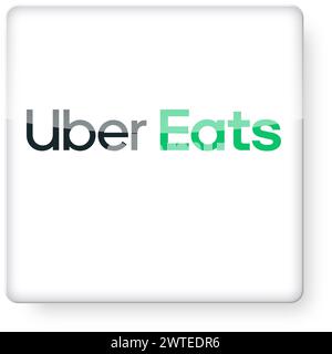 Uber Eats logo as an app icon. Clipping path included Stock Photo - Alamy