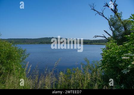 The “Jungferweiher” near Ulmen in the Eifel Stock Photo