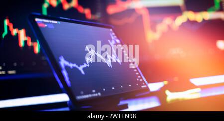 Planning and strategy financial portfolio and assets manager analyzing . Stock Photo