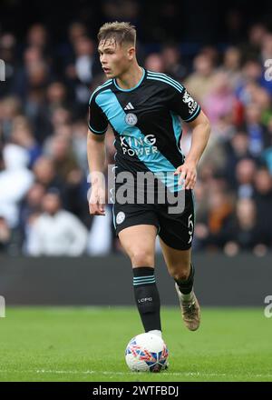 London, UK. 17th Mar, 2024. Callum Doyle of Leicester City during the FA Cup Quarter Final match at Stamford Bridge, London. Picture: Paul Terry/Sportimage Credit: Sportimage Ltd/Alamy Live News Stock Photo