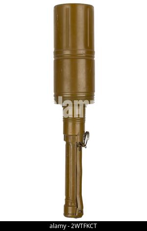 RKG-3 Soviet anti-tank handheld shaped-charge grenade. Isolated on white background. Stock Photo