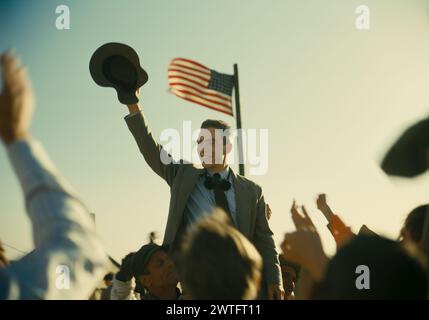 Oppenheimer (2023) directed by Christopher Nolan and starring Cillian Murphy as American scientist, J. Robert Oppenheimer. Publicity still ***EDITORIAL USE ONLY***. Credit: BFA / Universal Pictures Stock Photo