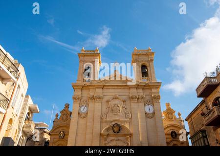 St George's Basilica - Gozo - Malta Stock Photo