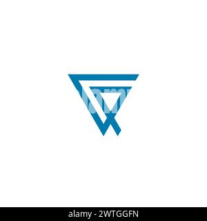 GP Logo Design. Letter G Triangle Logo Stock Vector
