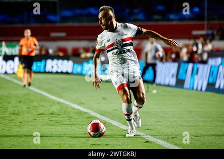 Sao Paulo, Brazil. 18th Mar, 2024. Match between Sao Paulo and Novo Horizontino for the quarter-finals of the Campeonato Paulista 2024 at Morumbis, this Sunday afternoon, 17th. Adriana Spaca/SPP (Adriana Spaca/SPP) Credit: SPP Sport Press Photo. /Alamy Live News Stock Photo