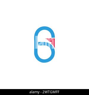 letter g global air plane arrow logo vector Stock Vector