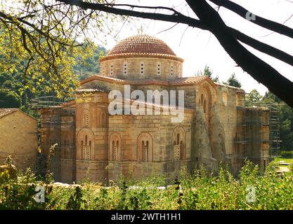 Dafni Monastery, a masterpiece of Middle Byzantine Architecture Located in the Suburb of Athens, Greece Stock Photo
