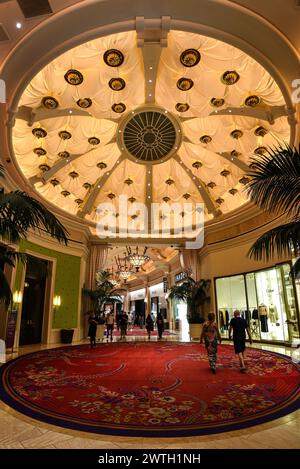 The Luxury Hallways of Wynn Las Vegas - Nevada, USA Stock Photo