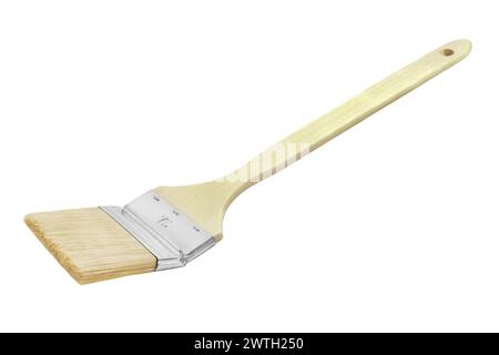Corner paint brush isolated on white background Stock Photo