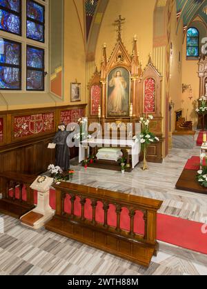 Chapel of St. Jozefa, Sanctuary of Divine Mercy, Krakow, Poland Stock Photo