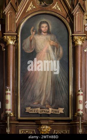 Chapel of St. Jozefa, Sanctuary of Divine Mercy, Krakow, Poland Stock Photo