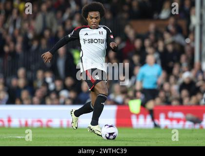 London, UK. 16th Mar, 2024. Willian of Fulham during the Premier League match at Craven Cottage, London. Picture credit should read: Paul Terry/Sportimage Credit: Sportimage Ltd/Alamy Live News Stock Photo