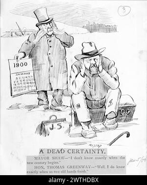 Cartoon - A Dead Certainty Rostap (1866-1949) Stock Photo