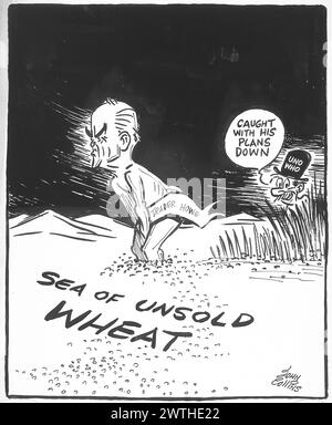 Cartoon - September Morn. John Collins (1917-2007) Stock Photo