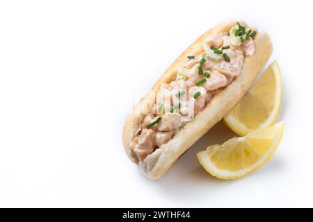 Lobster roll isolated on white background Stock Photo