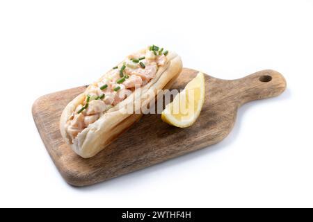 Lobster roll isolated on white background Stock Photo