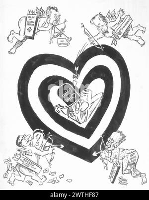 Cartoon - Target Practice. John Collins (1917-2007 Stock Photo - Alamy