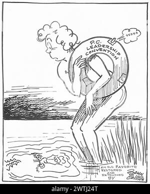 Cartoon - September Morn. John Collins (1917-2007) Stock Photo