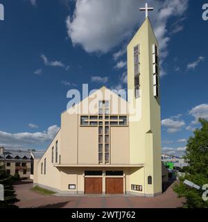 Church of the Exaltation of the Holy Cross in Krakow, Podgórze Duchackie, Krakow, Poland Stock Photo